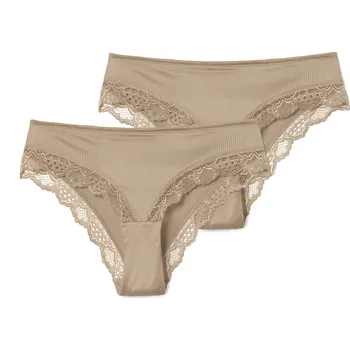 Dámské spodní prádlo 661077 - Tchibo - Brazilské kalhotky - pro ženy - vel. S 36/38 - barva: béžová