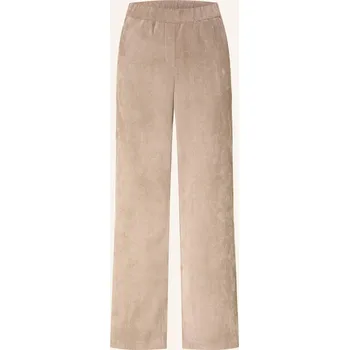 Dámské kalhoty Mac Dámské Manšestrové Kalhoty Chiara, světle hnědá, 44