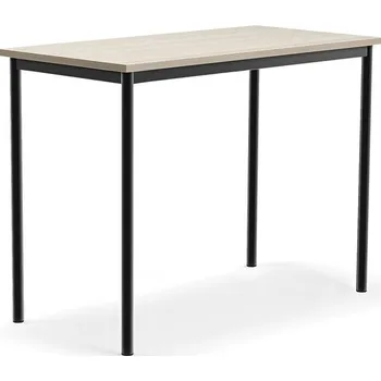 Jídelní stůl Stůl BORÅS PLUS, 1200x600x900 mm, antracitově šedé nohy, HPL deska, jasan