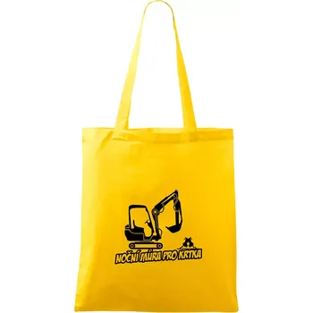 Noční můra pro krtka - Taška bavlněná - 42 x 38 cm ( Žlutá )