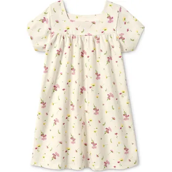 Dámské oblečení 637653 - Tchibo - Žerzejové šaty z biobavlny - pro miminko - vel. 86/92 - barva: bílá/květovaný