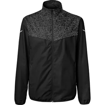 685247 - Tchibo - Větruvzdorná běžecká bunda - pro muže - vel. M 48/50 - barva: černá/s potiskem