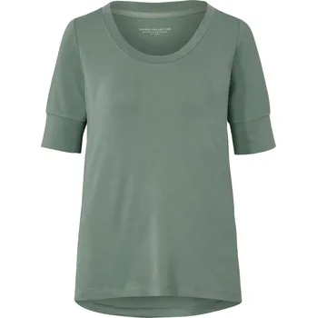 684334 - Tchibo - Funkční triko s polodlouhým rukávem - pro ženy - vel. S 36/38 - barva: zelená