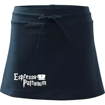 Dámská sukně Harry - Espresso Patronum - Sportovní sukně - two in one - XL ( Námořní modrá (velmi tmavá - téměř černá) )