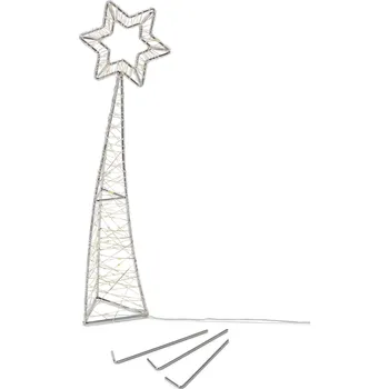 Vánoční dekorace 688209 - Tchibo - Padající hvězda s LED - barva: černá