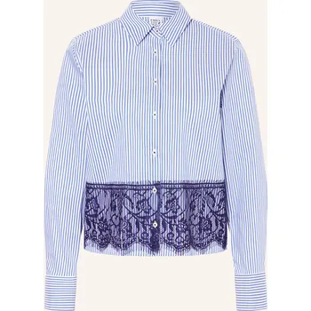 Dámská halenka Emily Van Den Bergh Dámská Košilová Halenka S Krajkou, modrá...