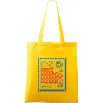 Řím známka jednoduchá - Taška bavlněná - 42 x 38 cm ( Žlutá )