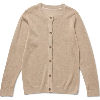 Dívčí oblečení 696459 - Tchibo - Dětský svetr z lesklého úpletu - pro dívky - vel. 146/152 - barva: béžová