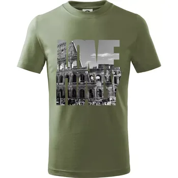 Love italy - colosseum - Tričko dětské bavlněné - 134 cm/8 let ( Khaki )