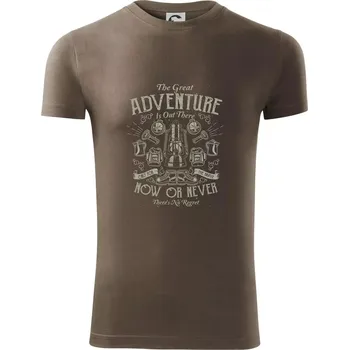 The Great Adventure now or never - Viper FIT - Pánské zůžené tričko - S ( Army )