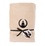 Sleep-well Osuška béžová Jóga Rovnováha - z mikrobavlny Sleep-well ® - 70x140cm