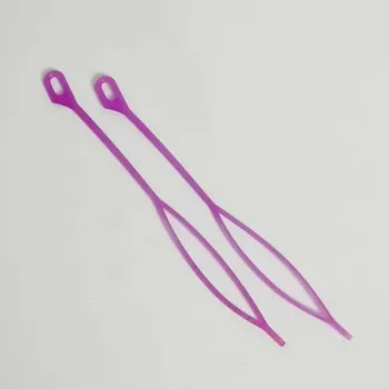 Tvořítko k protahování vlasů - 2ks - fialová