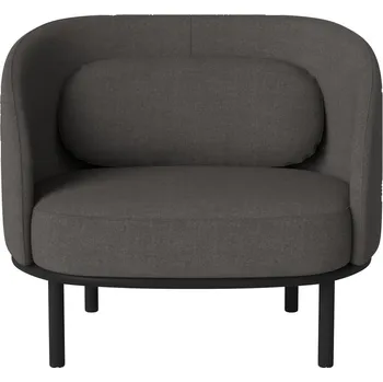 Křeslo Křeslo Fuuga, více variant - Bolia Varianta: tmavý dub, Látka: kolekce Soil | barva - tmavě hnědá