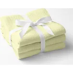 Mušelínová utěrka Nature MSN-071 Světlá vanilkově žlutá - sada 3 ks