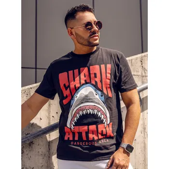 Pánské tričko Pánské triko Bolf Shark Attack Black velikost: L