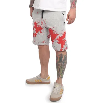 Pánské kraťasy Yakuza pánské kraťasy Creepy Sweat 26044 light grey melange velikost: S