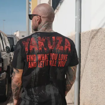 Pánské triko Yakuza Crashed Skull Acid 24032 black velikost: 4XL