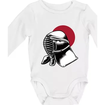 Kojenecký body Japan culture - šerm - Body kojenecké s dlouhým rukávem - Dlouhý r. do 3 měs ( Bílá )