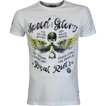 Pánské triko Yakuza Premium 3705 off white velikost: XL