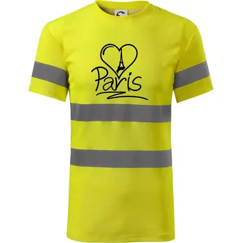 Pánská móda Srdce Paris - Triko reflexní - HV PROTECT - 2XL ( Neonově žlutá )