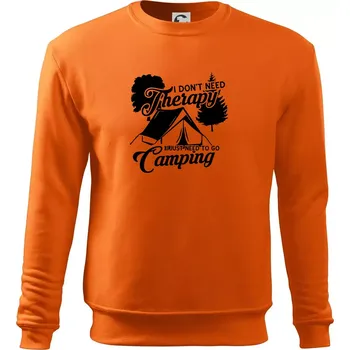 Pánská mikina I don't need therapy camping - Mikina Essential pánská - S ( Oranžová )