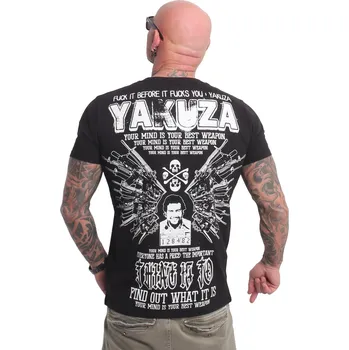 Pánské tričko Pánské triko Yakuza Best weapon 23038 black velikost: S