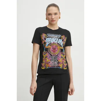 Pánské tričko Bavlněné tričko Versace Jeans Couture černá barva, 78HAHC03 CJ01C 78HAHC03.CJ01C 99X, vel. S