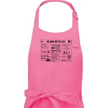 Kuchyňská zástěra Nemocniční list - Pánská zástěra na vaření - Univerzální velikost ( Růžová )