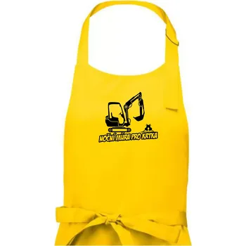 Kuchyňská zástěra Noční můra pro krtka - Pánská zástěra na vaření - Univerzální velikost ( Žlutá )