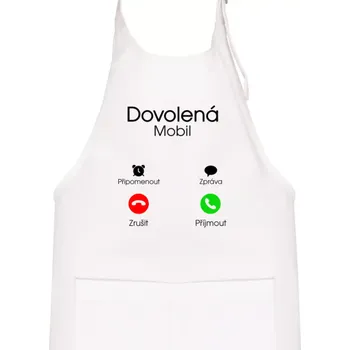 Kuchyňská zástěra Dovolená volá - Dětská zástěra na vaření - Univerzální velikost ( Bílá )