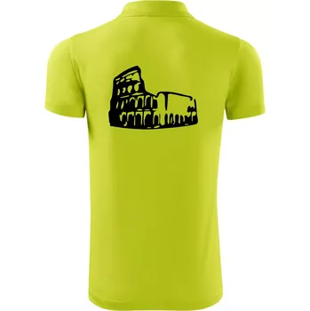 Pánská košile Itálie Koloseum - Polokošile Victory sportovní (dresovina) - 2XL ( Limetková )