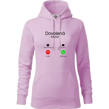 Dámská mikina Dovolená volá - Mikina dámská Cape s kapucí - XS ( Orchid )