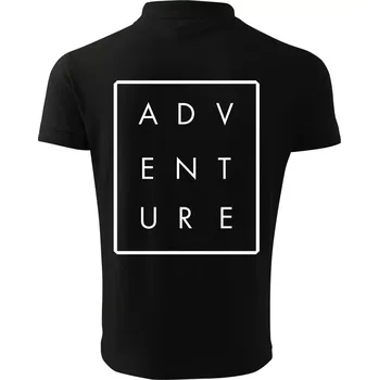 Pánská košile Adventure obdelník - Polokošile pánská Pique Polo 203 - S ( Černá )
