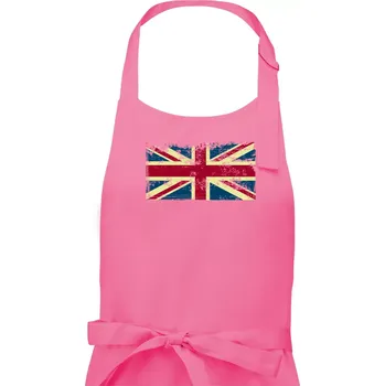 Kuchyňská zástěra Britská vlajka stará - Pánská zástěra na vaření - Univerzální velikost ( Růžová )