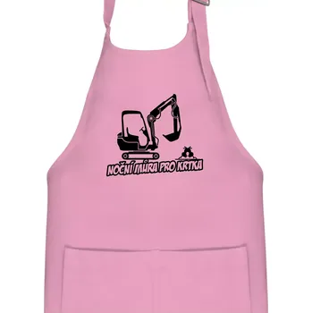 Kuchyňská zástěra Noční můra pro krtka - Dětská zástěra na vaření - Univerzální velikost ( Růžová )