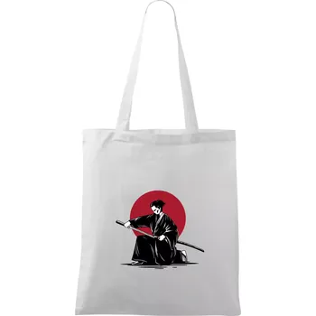 Japan culture - samurai - Taška bavlněná - 42 x 38 cm ( Bílá )