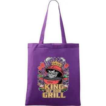 King of the grill - Taška bavlněná - 42 x 38 cm ( Fialová )