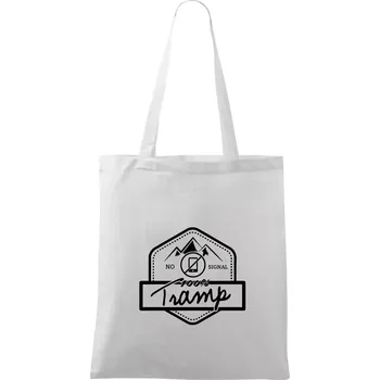 Tramp No Signal - Taška bavlněná - 42 x 38 cm ( Bílá )