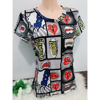 Dámské tričko Tričko Komiks Barva: černá