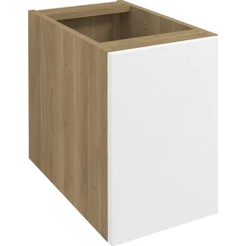 Nábytek SAPHO WAVE skříňka spodní dvířková 30x45x47,8cm, pravá/levá, bílá/dub cuneo (WA030-3025)