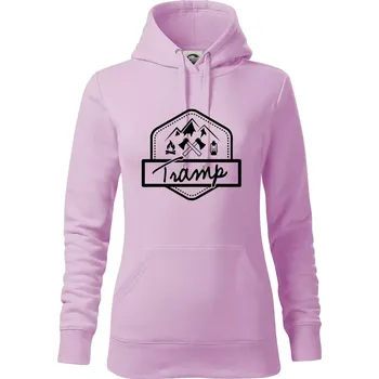 Dámská mikina Tramp erb - Mikina dámská Cape s kapucí - S ( Orchid )
