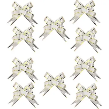 Vánoční dekorace LAALU stahovací, bílé, 39 cm - balení 50 ks