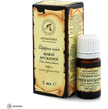 AROMATIKA Olej z muškátové šalvěje, 100% přírodní, Aromatika, 5 ml