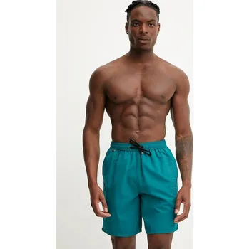 Pánské kraťasy Plavkové šortky Superdry zelená barva, M3010246A-20E M3010246A.20E 67X, vel. S