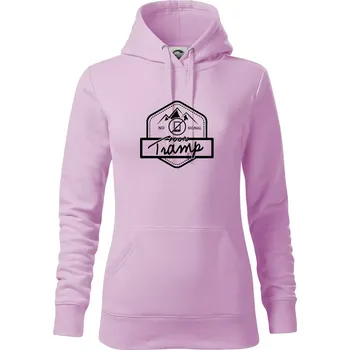 Dámská mikina Tramp No Signal - Mikina dámská Cape s kapucí - XS ( Orchid )
