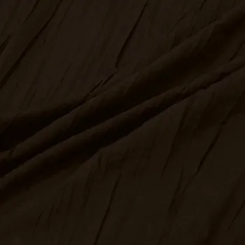 Popelín tmavě hnědý kreš, š.120