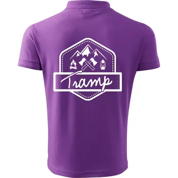 Pánská košile Tramp erb - Polokošile pánská Pique Polo 203 - 4XL ( Fialová )