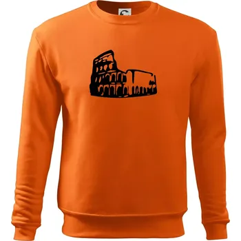 Pánská mikina Itálie Koloseum - Mikina Essential pánská - L ( Oranžová )