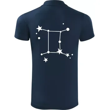 Pánská košile Souhvězdí - Gemini - Blíženci - Polokošile Victory sportovní (dresovina) - XL ( Námořní modrá (velmi tmavá - téměř černá) )