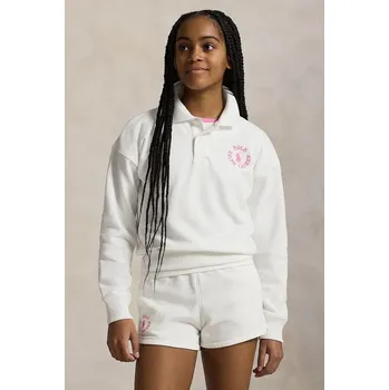 Chlapecká mikina Dětská mikina Polo Ralph Lauren 313965123001 bílá 00X, vel. 130-134